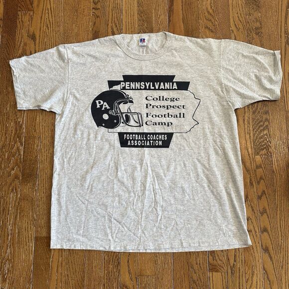 Vintage Russell T Shirt Pennsylvania College Prospect Football Men’s XXL USA - Picture 1 of 8